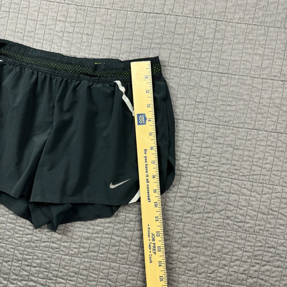 Nike Dri-FIT Womens Small Running Shorts Black Zipper Pocket Athletic Active